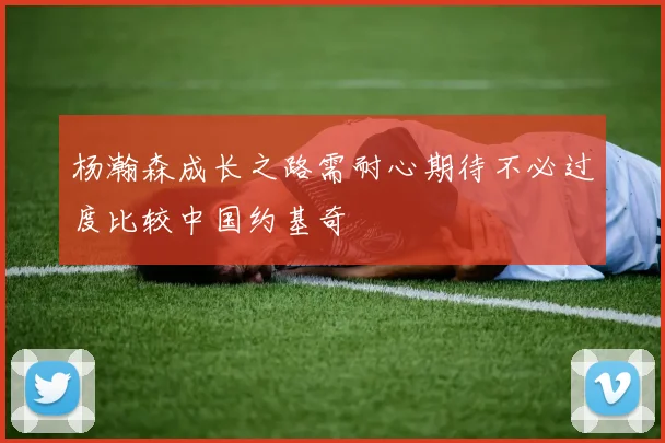 杨瀚森成长之路需耐心期待不必过度比较中国约基奇